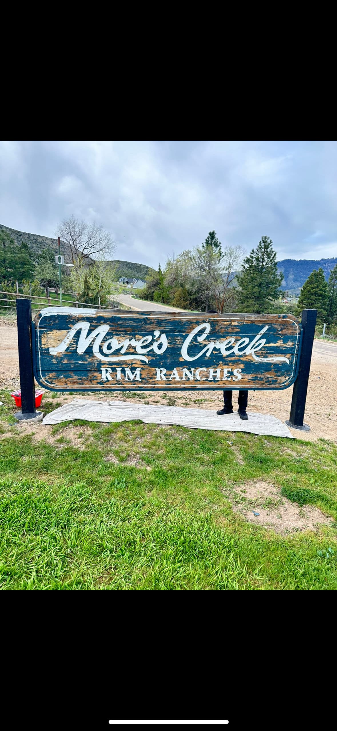 Gallery photos for Sign Restoration at More's Creek Rim Ranches: Image #2