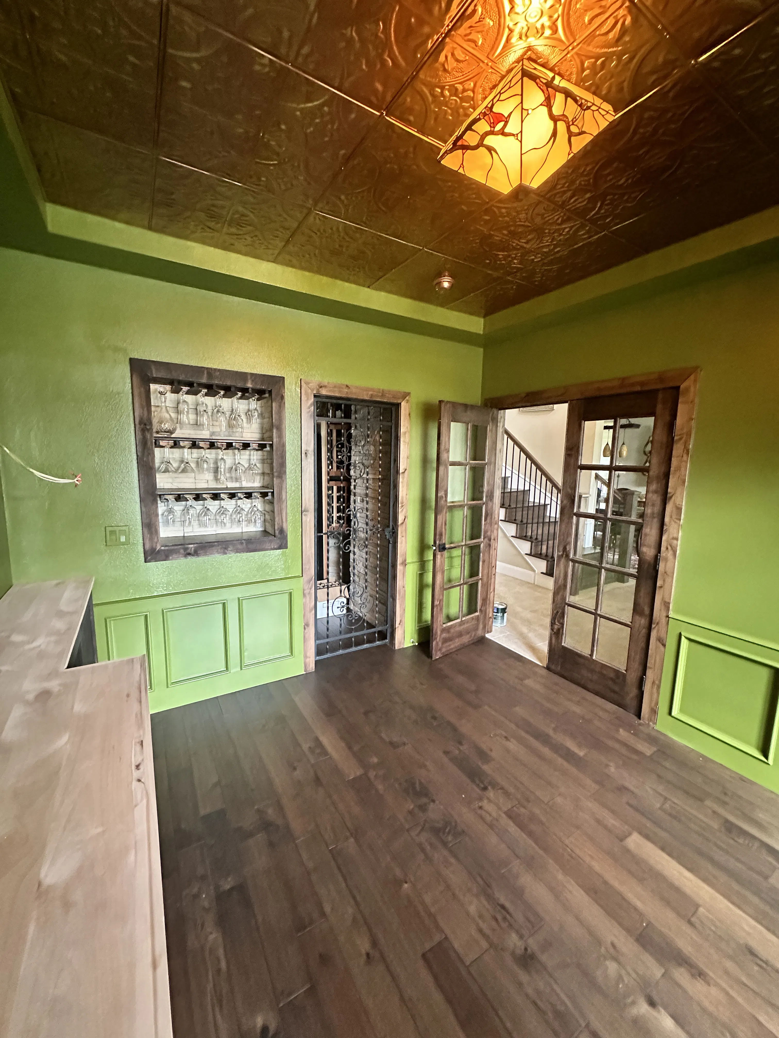 Project Color Drench Interior Painting Turns Home Office Into a Wine Room image