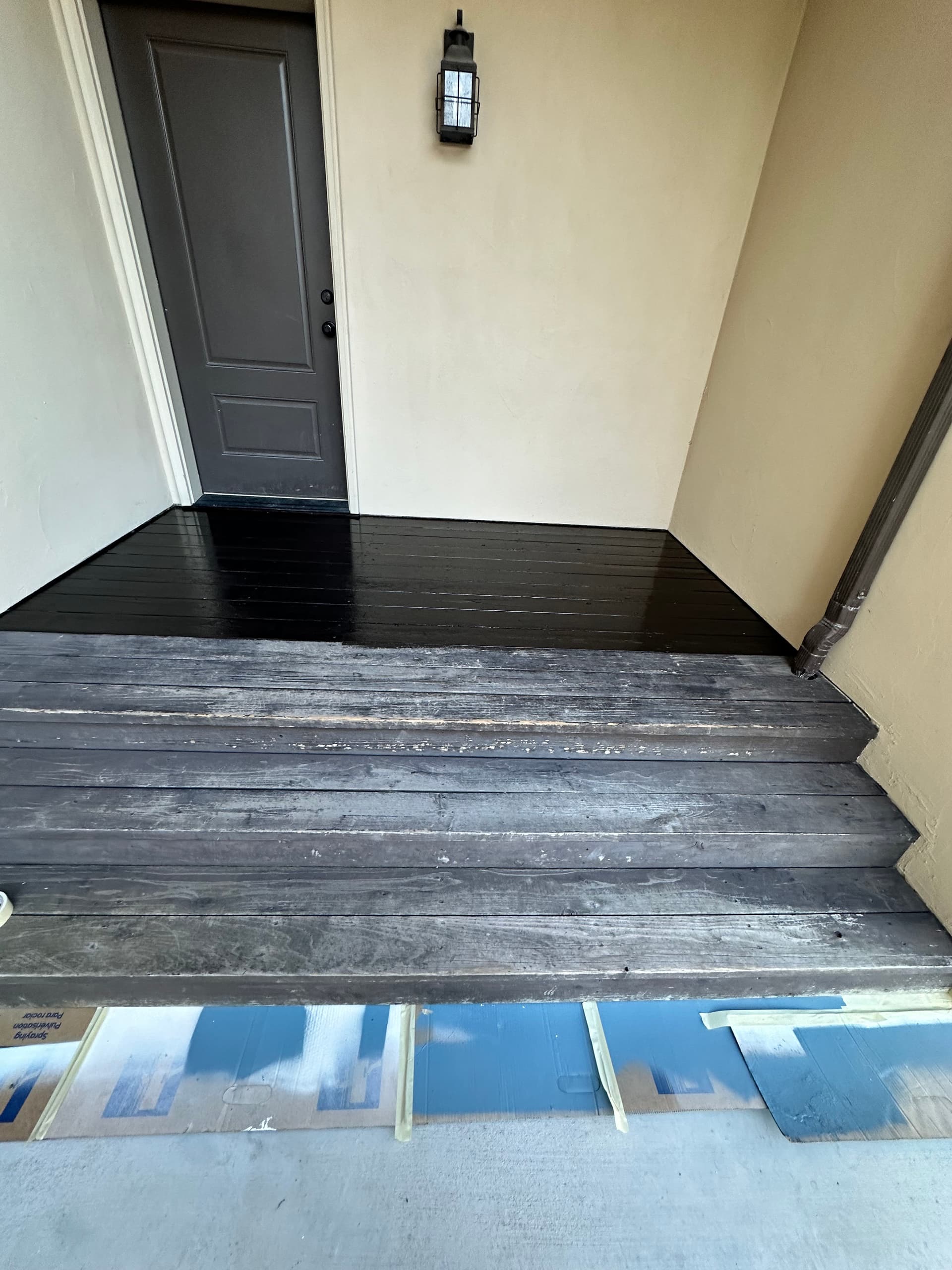Front Porch and Back Deck Staining Done Right image