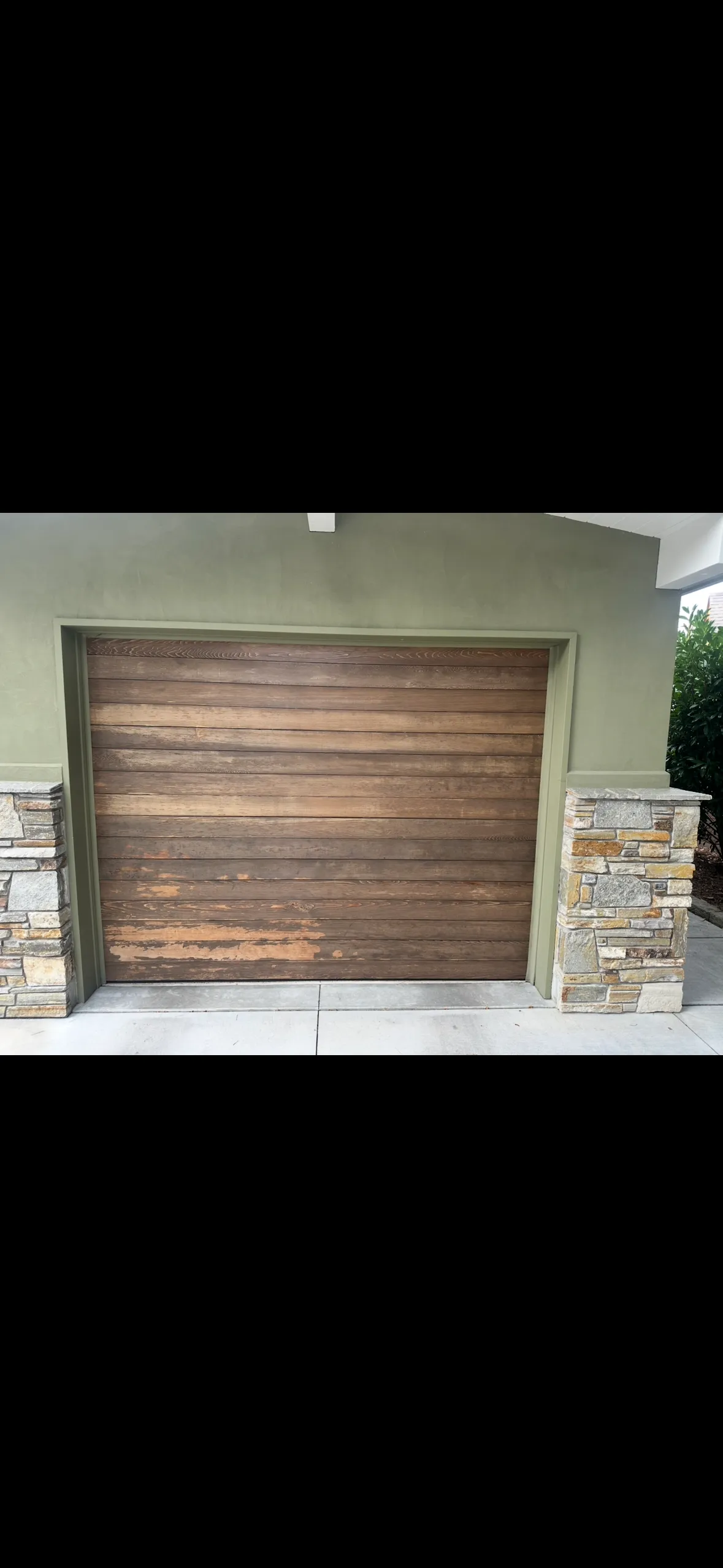 Gallery photos for Wood Garage Door Stripped, Stained and Sealed Back to Life: Image #1